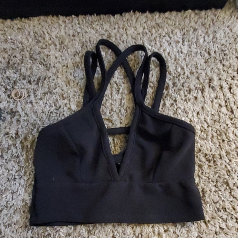 Cropped Sexy Deep V Top